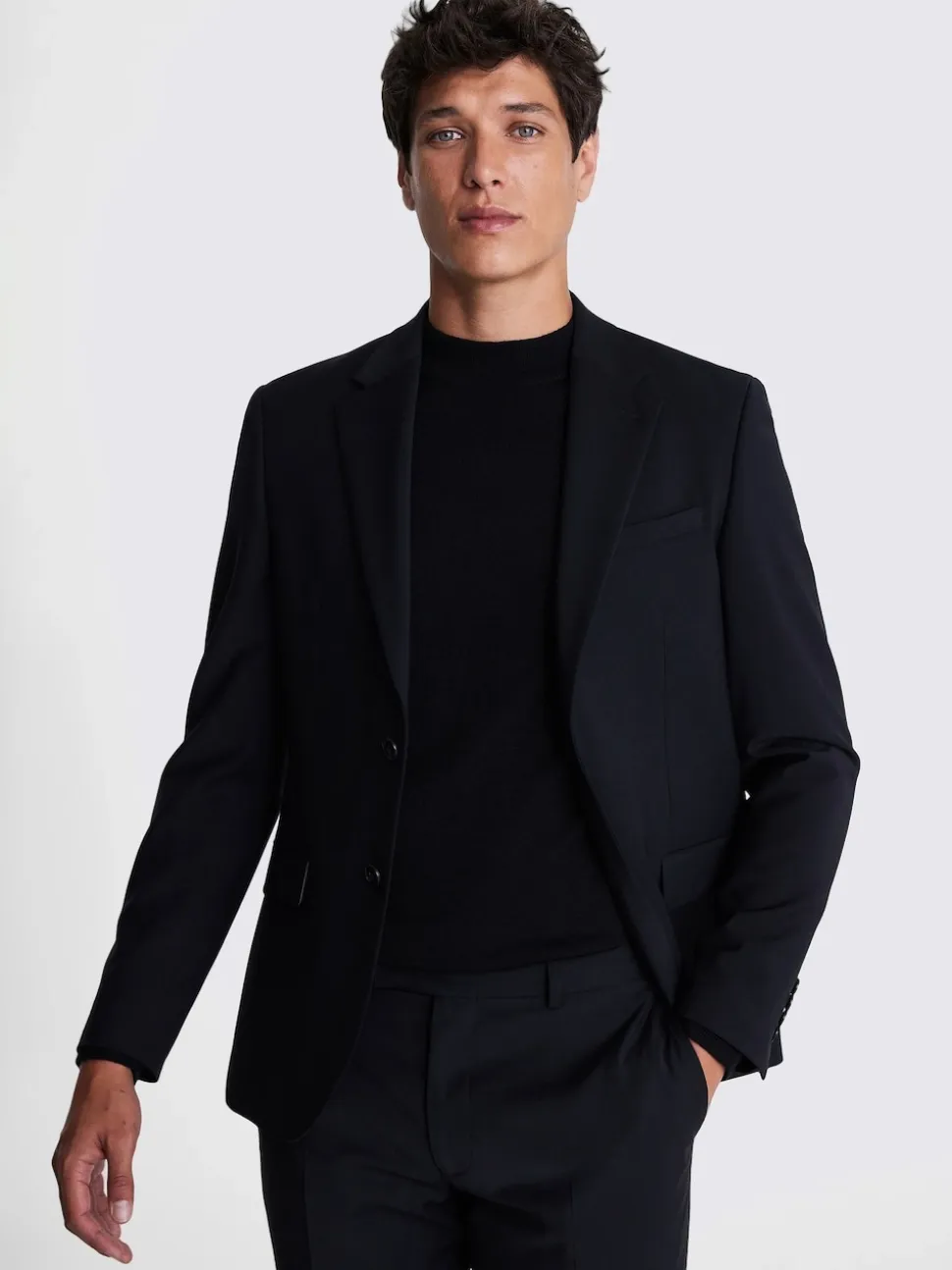 DKNY Black Slim Performance Suit Jacket