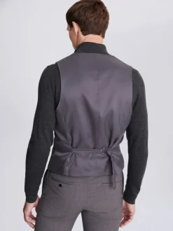 DKNY Grey Slim Fit Suit Waistcoat