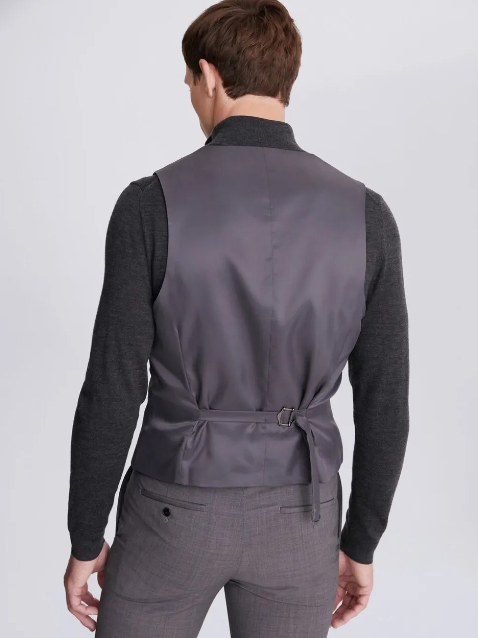 DKNY Grey Slim Fit Suit Waistcoat
