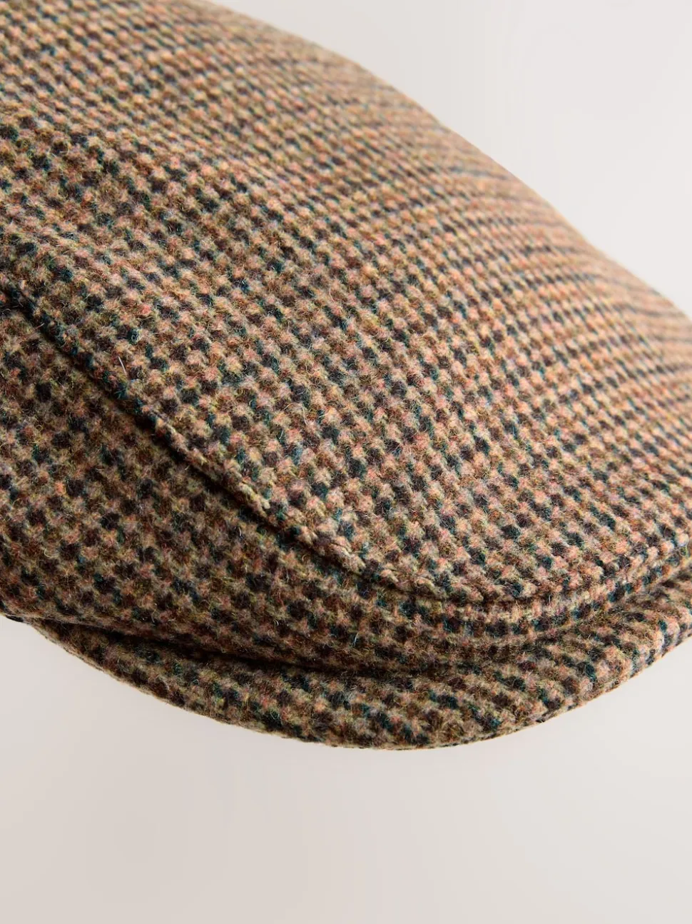 Dogtooth Brown Flat Cap