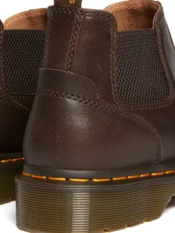 Dr. Martens Brown 2976 Lo Kelp Chelsea Leather Boots