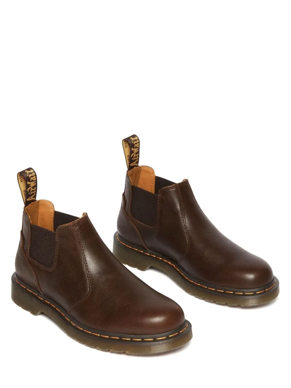 Dr. Martens Brown 2976 Lo Kelp Chelsea Leather Boots