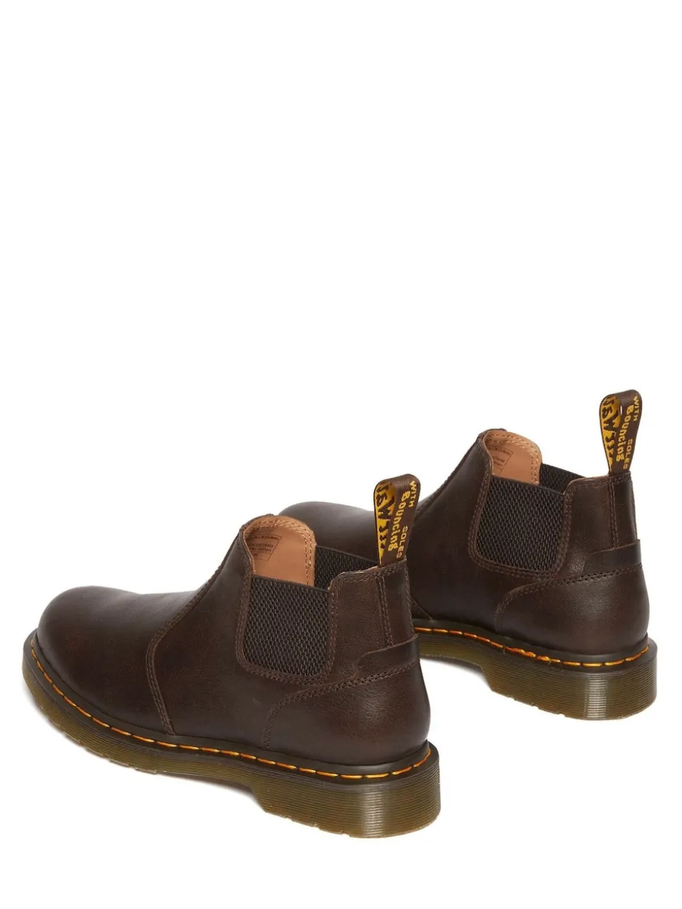 Dr. Martens Brown 2976 Lo Kelp Chelsea Leather Boots