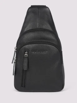 Duchamp Black Mens Cross-Body Sling Bag