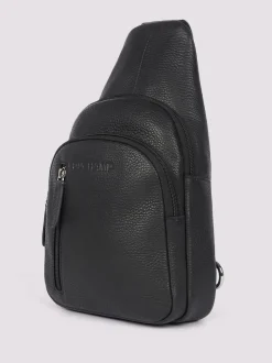 Duchamp Black Mens Cross-Body Sling Bag