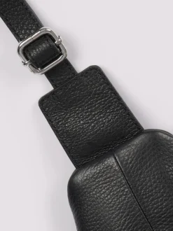 Duchamp Black Mens Cross-Body Sling Bag