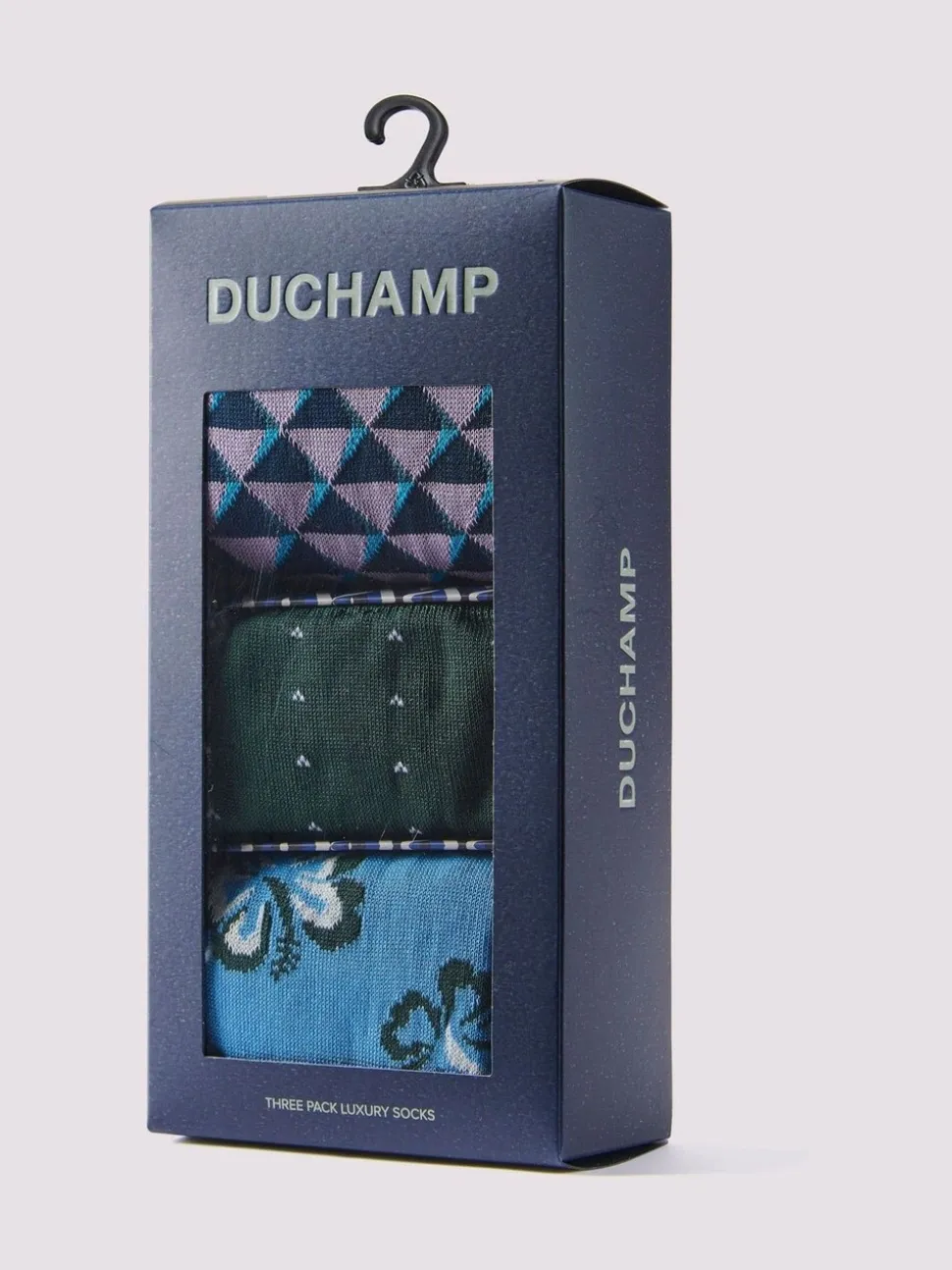 Duchamp Green Mens Socks Gift Set 3 Pack