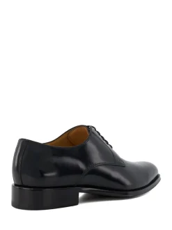 Dune London Black Ground Wide Fit Salisburry Classic Oxford Shoes