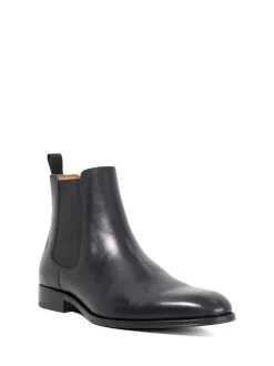 Dune London Black Manson Premium Chelsea Boots