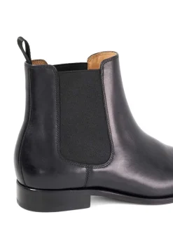 Dune London Black Manson Premium Chelsea Boots