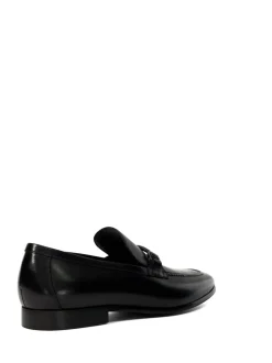 Dune London Black Scilly Woven Trim Loafers