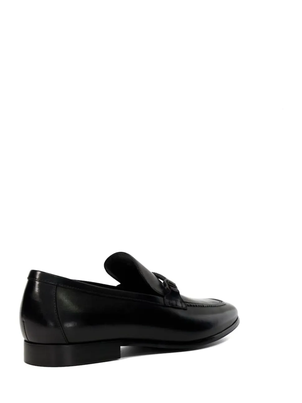 Dune London Black Scilly Woven Trim Loafers