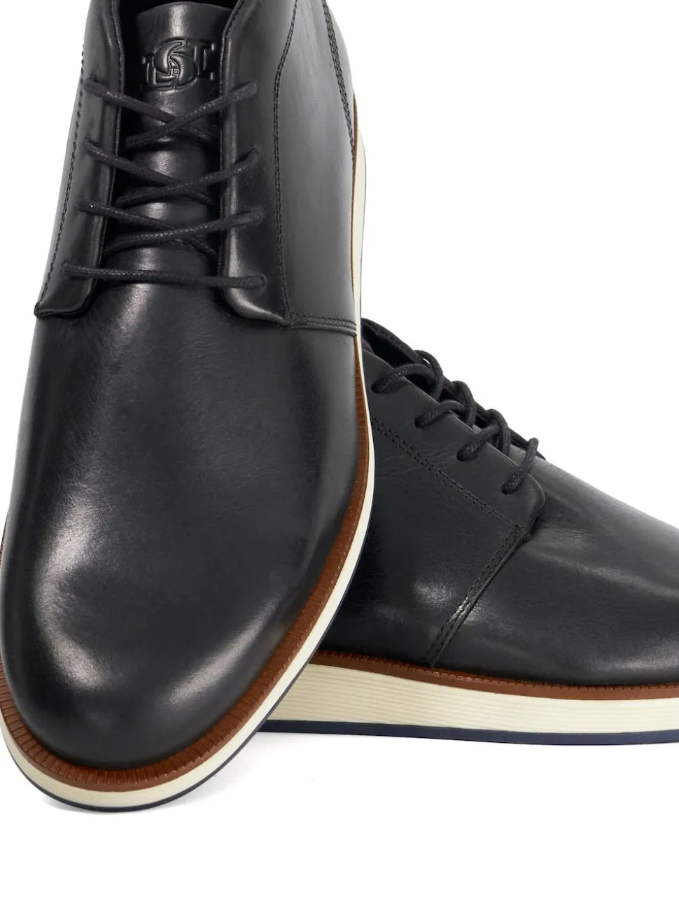 Dune London Black Smoky Lace Up Boots