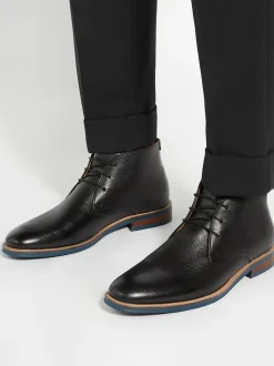 Dune London Black Standard Fit Millers Comfort Sole Chukka Boots