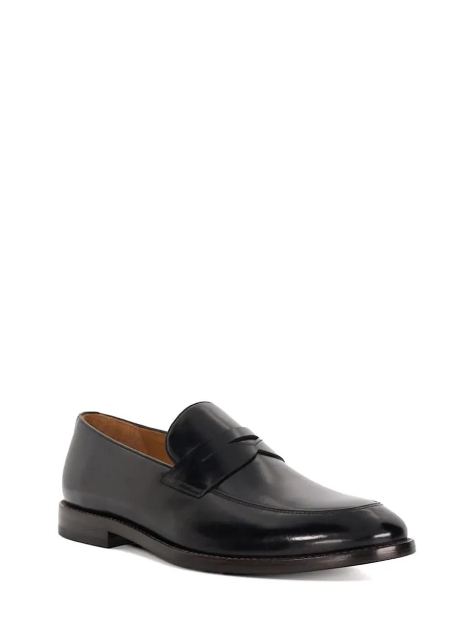 Dune London Black Surrey Suede Penny Loafers