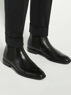 Dune London Black Wide Fit Matchin Chelsea Boots