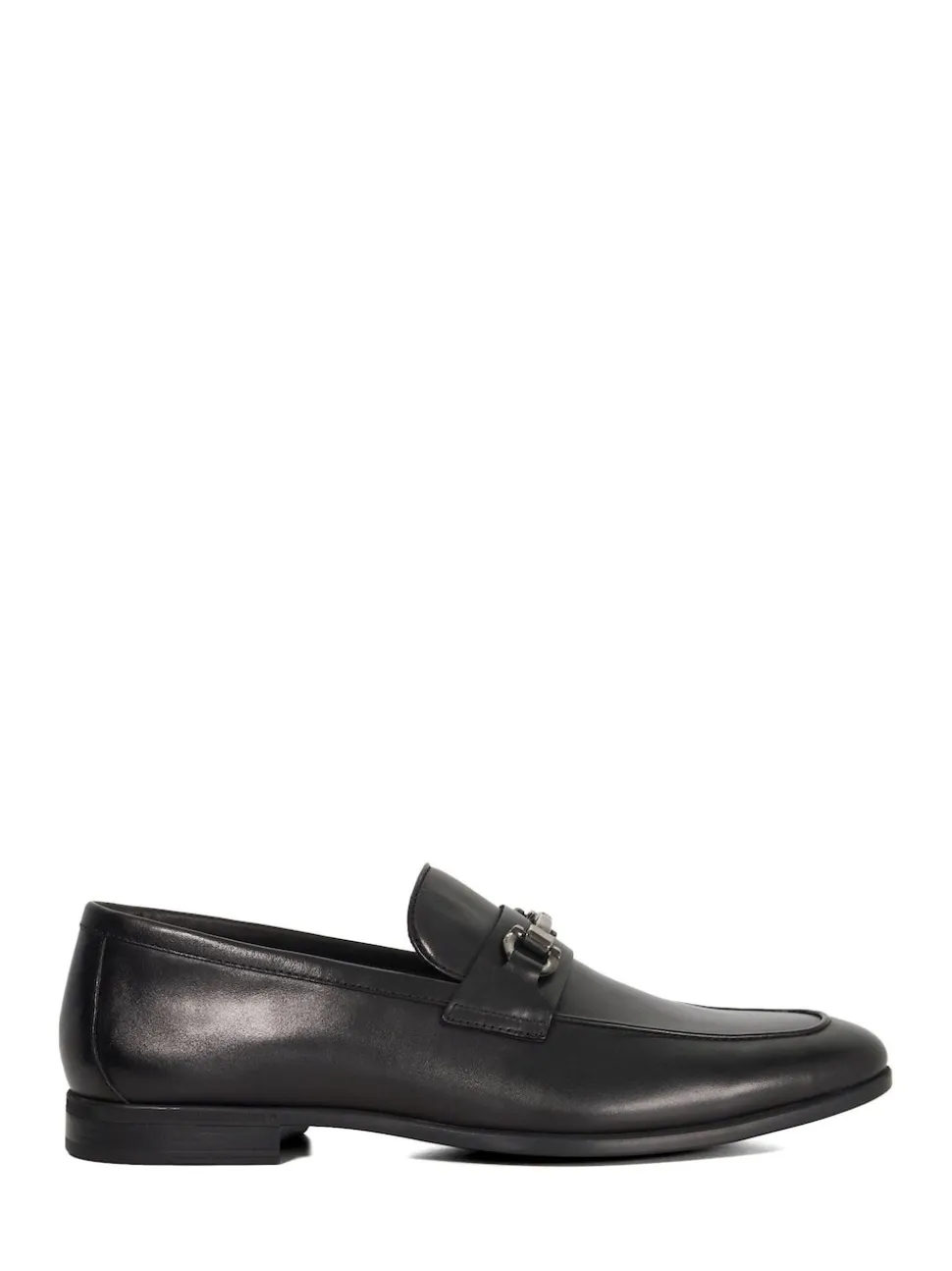 Dune London Black Wide Fit Seymore Flex Sole Trim Loafers