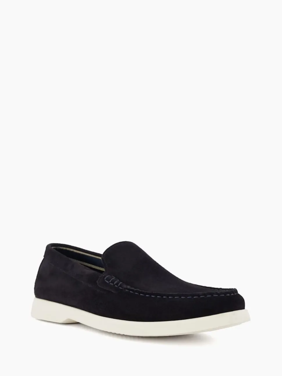 Dune London Blue Buftonn Sole Loafers