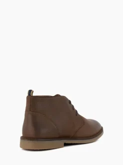 Dune London Brown Cashed Chukka Boots