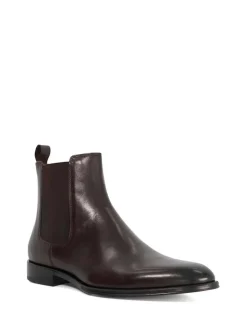 Dune London Brown Manson Premium Chelsea Boots