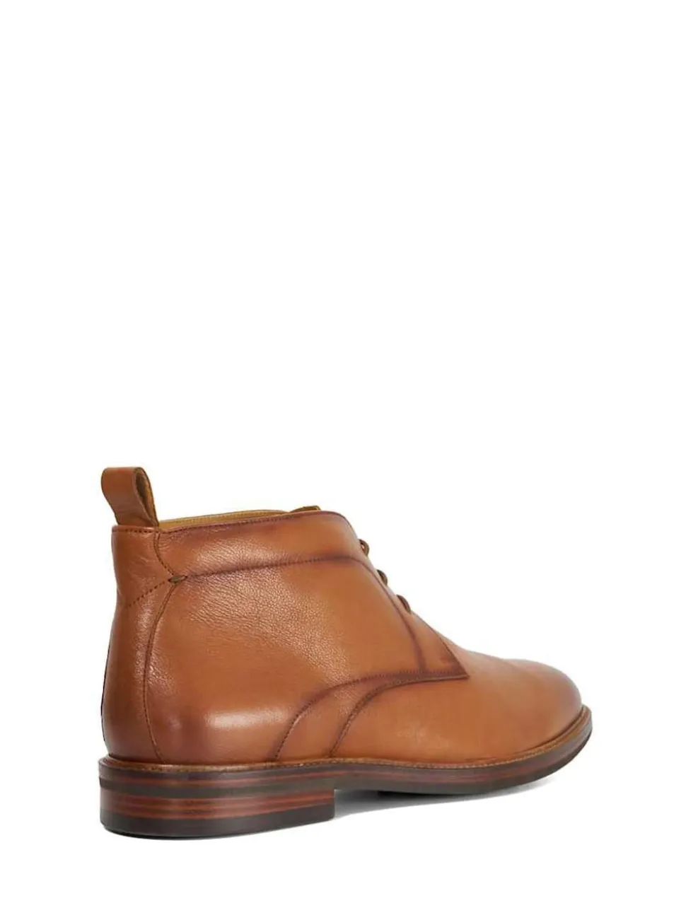 Dune London Brown Maxxy Contrast Rand Chukka Boots