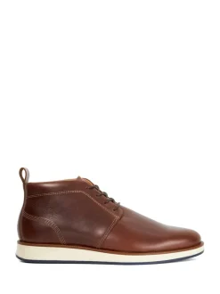 Dune London Brown Smoky Lace Up Boots