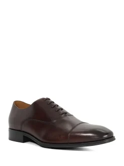 Dune London Brown Standard Fit Solver Oxford Shoes