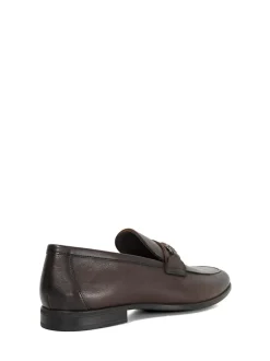 Dune London Brown Standard Fit Seymore Flex Sole Trim Loafers