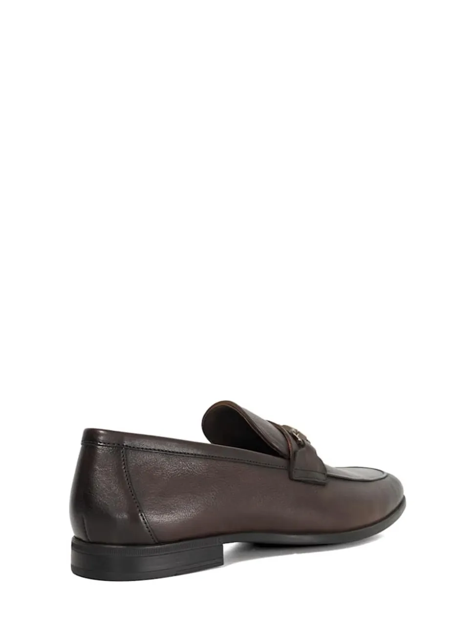 Dune London Brown Standard Fit Seymore Flex Sole Trim Loafers