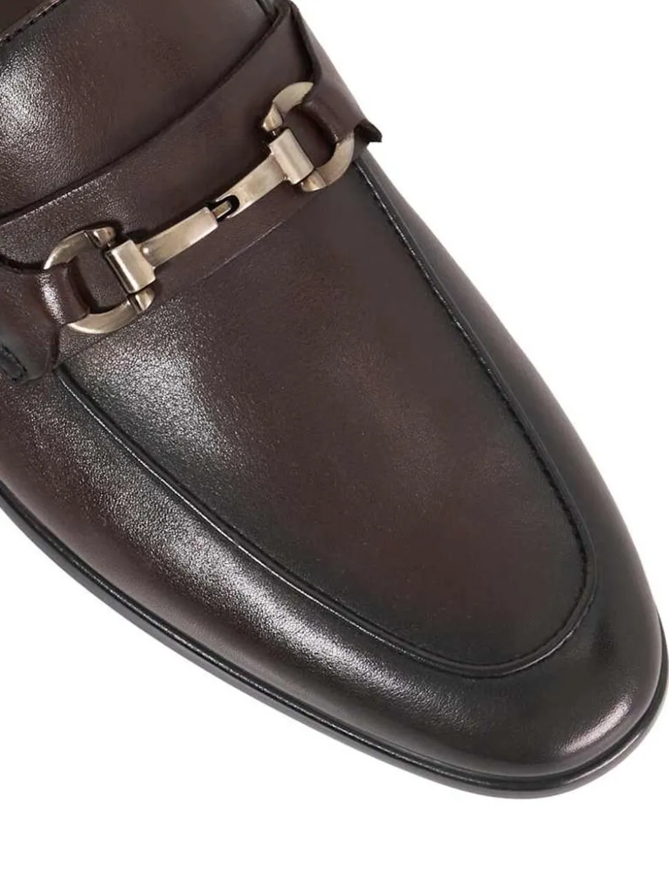 Dune London Brown Standard Fit Seymore Flex Sole Trim Loafers