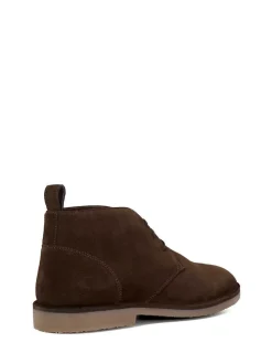 Dune London Dark Brown Cashed Desert Boots