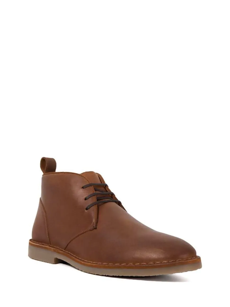 Dune London Light Brown Cashed Desert Boots