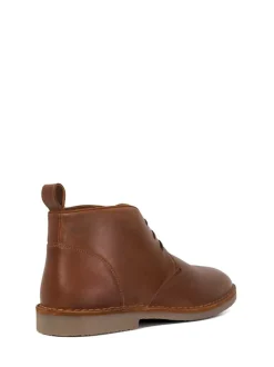 Dune London Light Brown Cashed Desert Boots