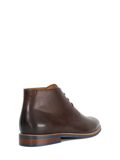 Dune London Red Standard Fit Millers Comfort Sole Chukka Boots