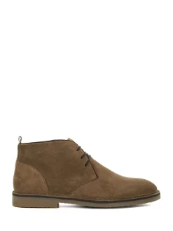 Dune London Tan Brown Cashed Chukka Boots