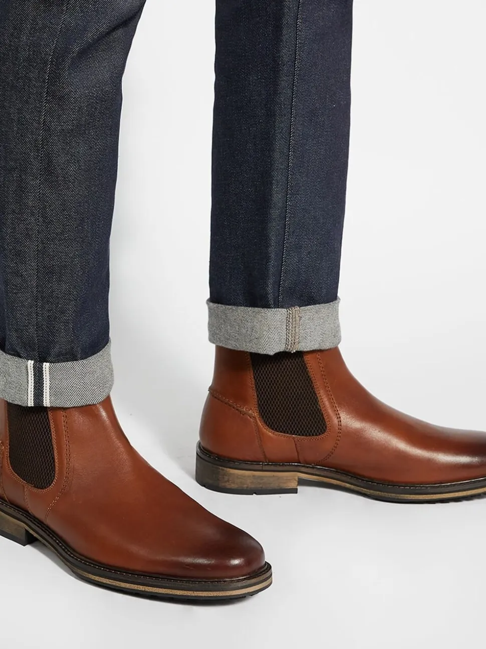Dune London Tan Brown Standard Fit Chorleys Chelsea Boots