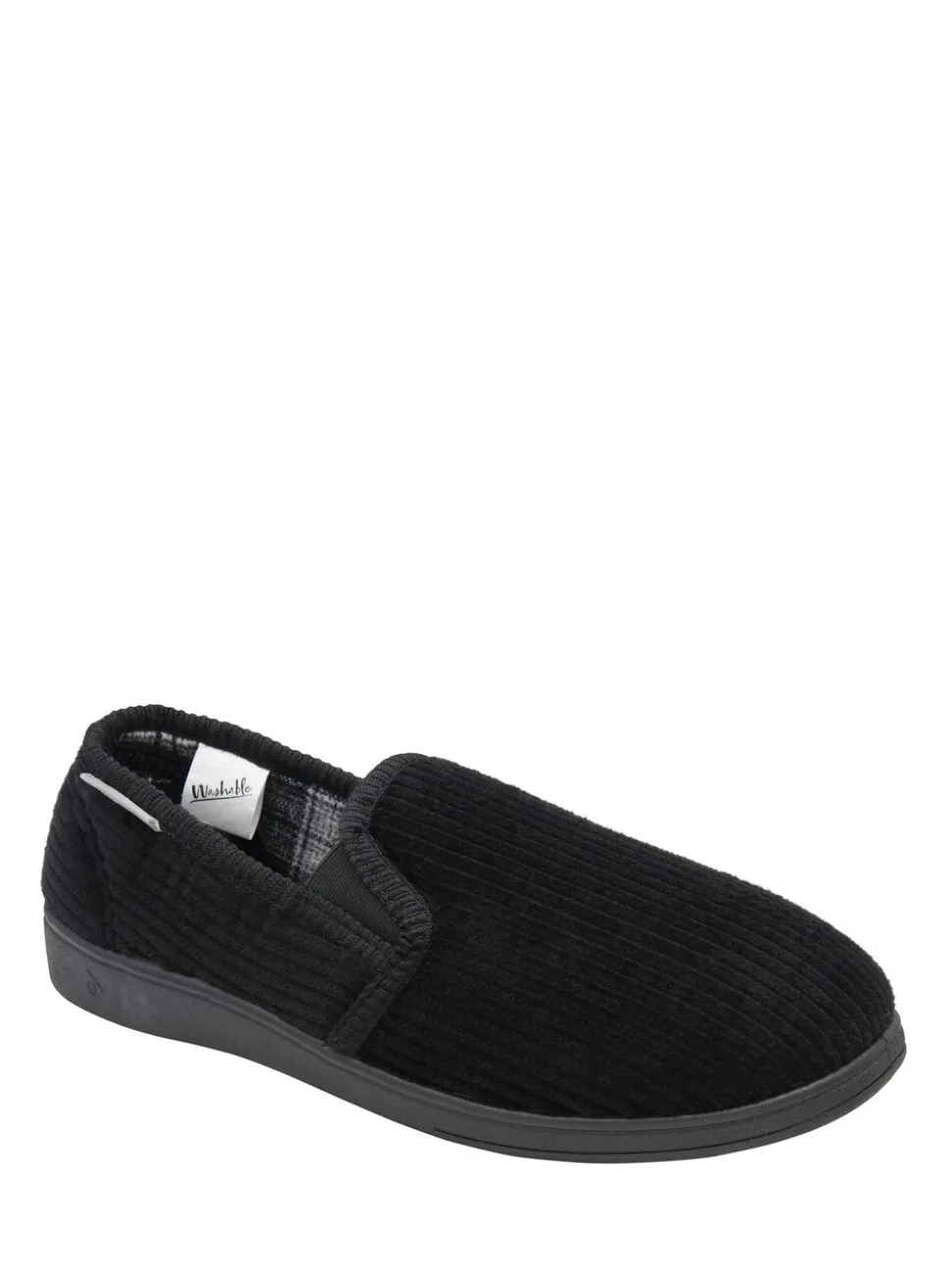 Dunlop Black Full Shoe Slippers