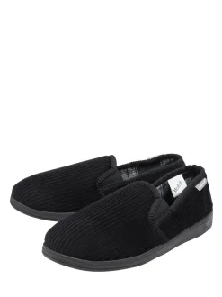 Dunlop Black Full Shoe Slippers