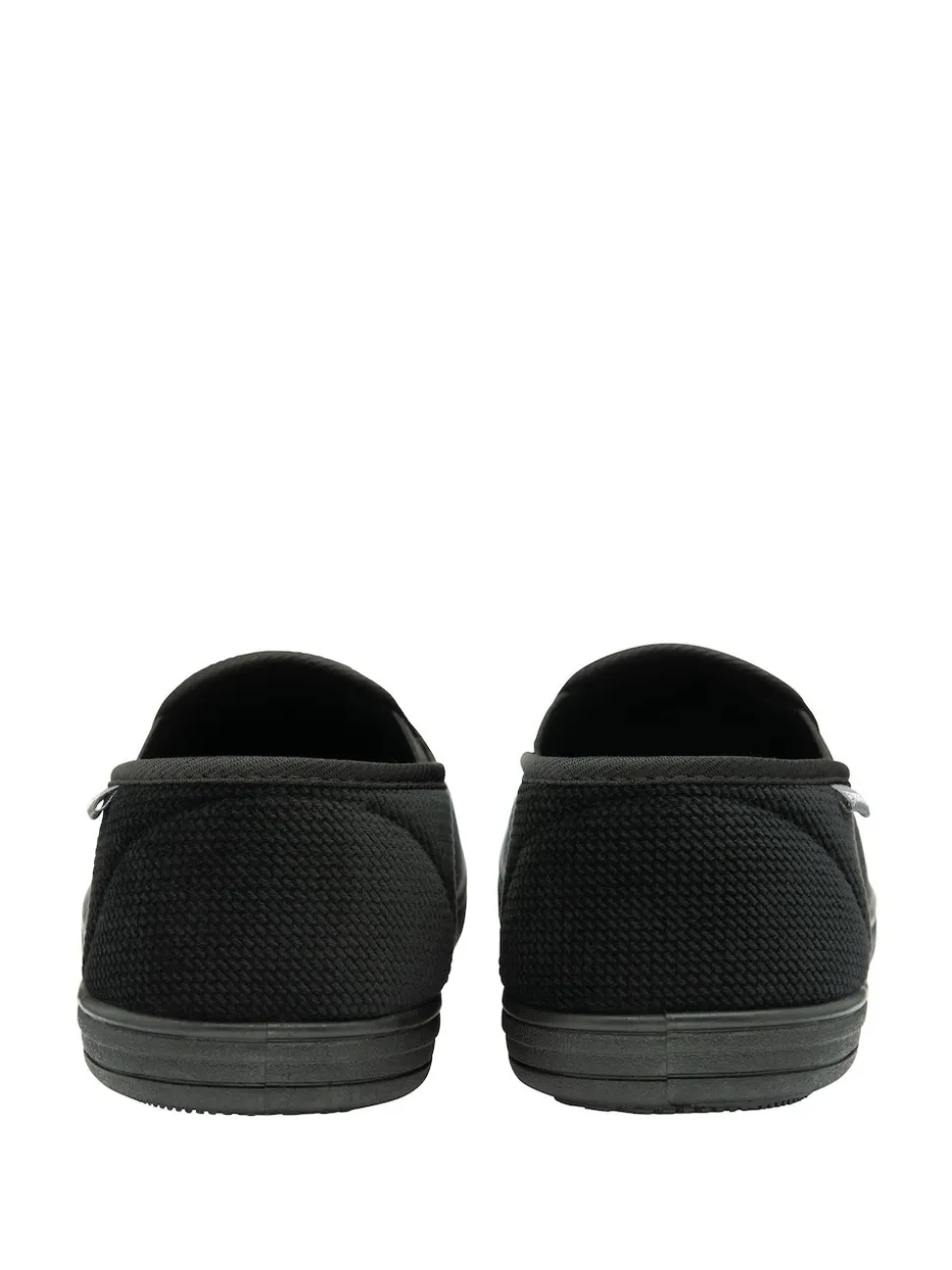 Dunlop Black Mens Twin Gusset Full Slippers