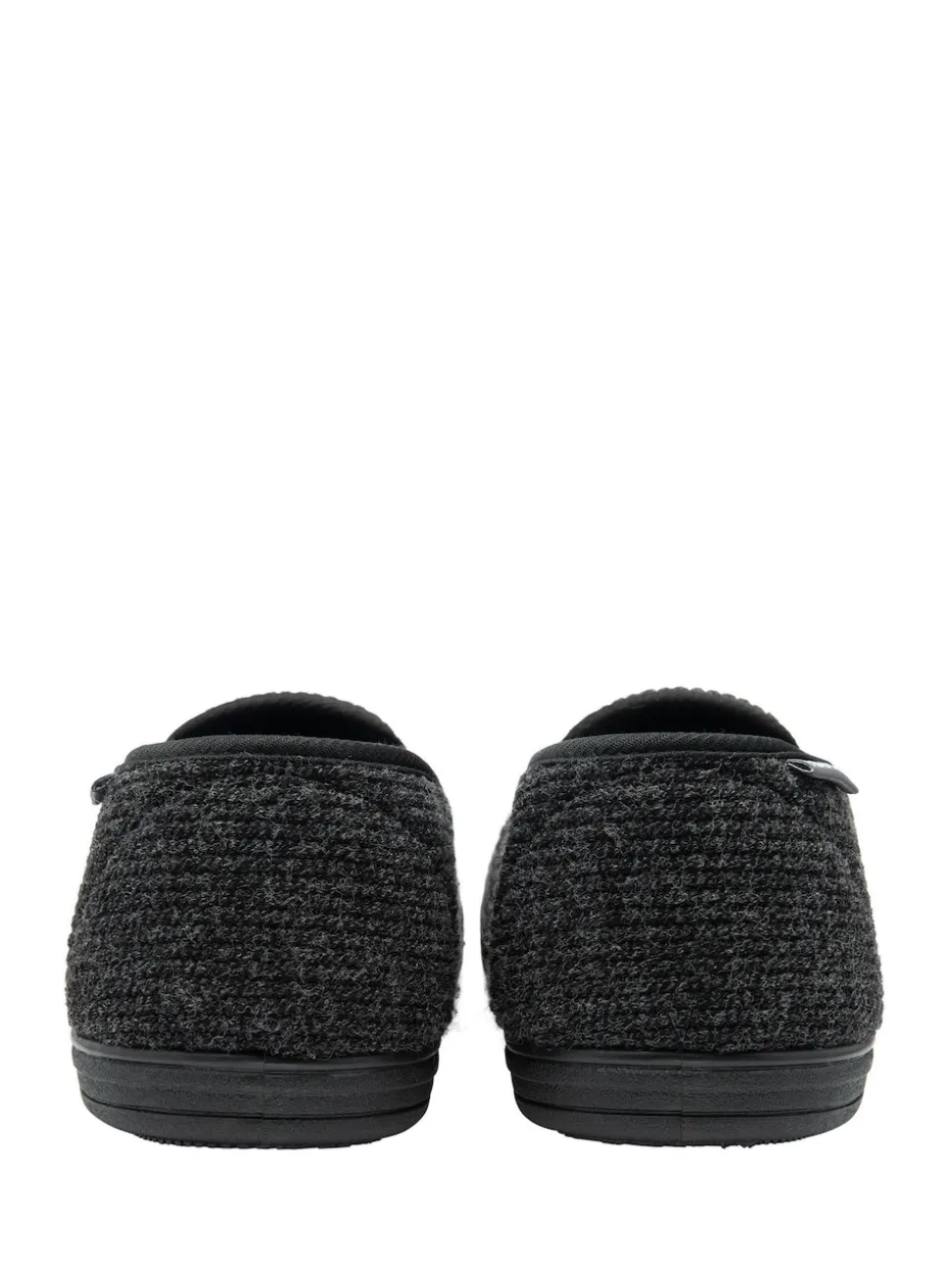 Dunlop Black Mens Twin Gusset Slippers