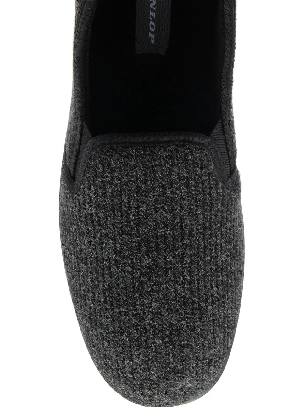 Dunlop Black Mens Twin Gusset Slippers