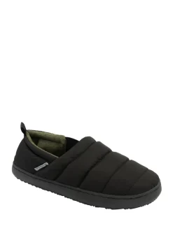 Dunlop Black Nylon Full Slippers