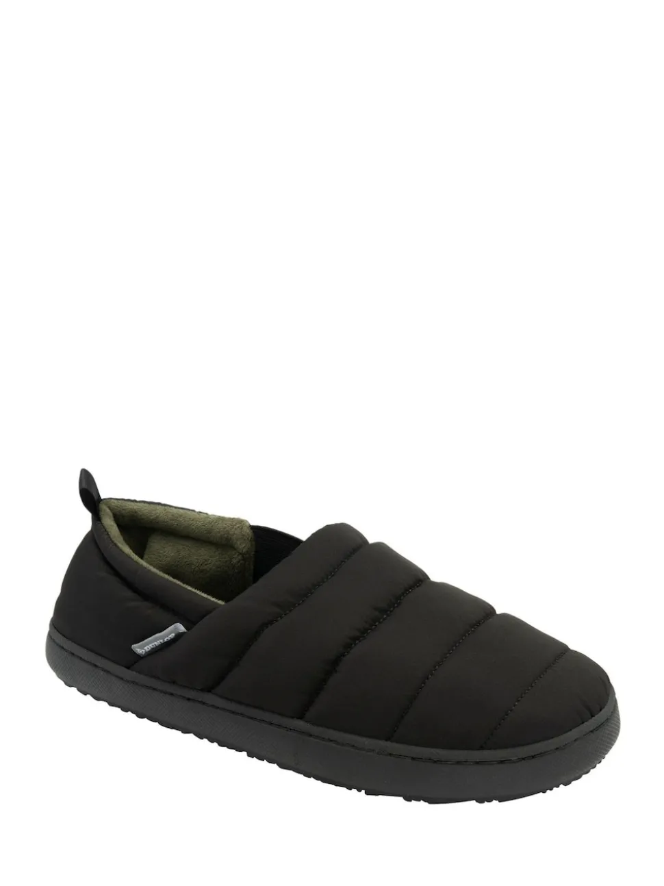 Dunlop Black Nylon Full Slippers