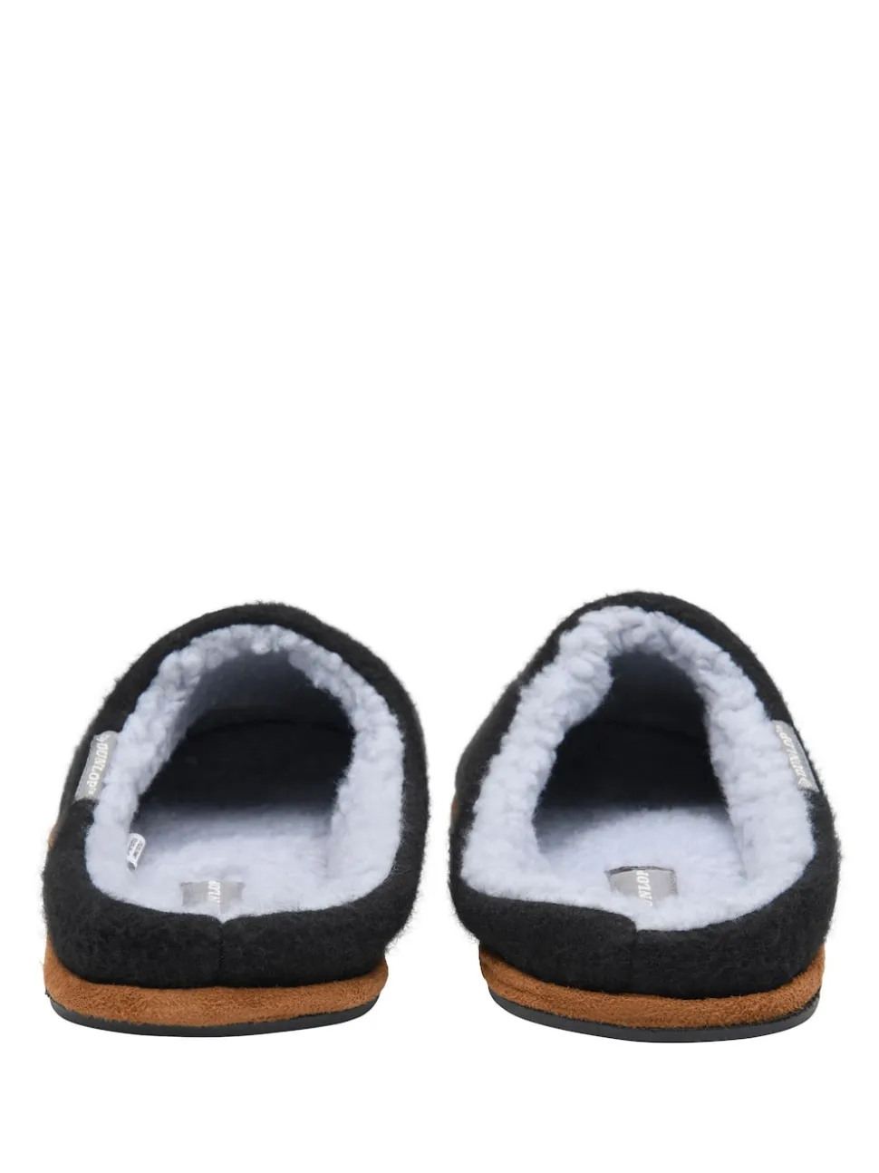 Dunlop Black Textile Mule Slippers