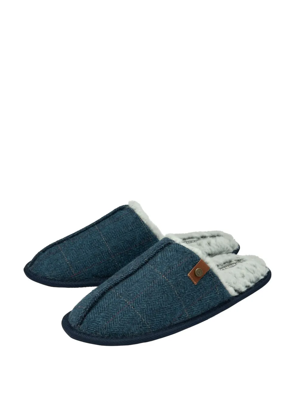Dunlop Blue Closed Toe Mens Mule Slippers
