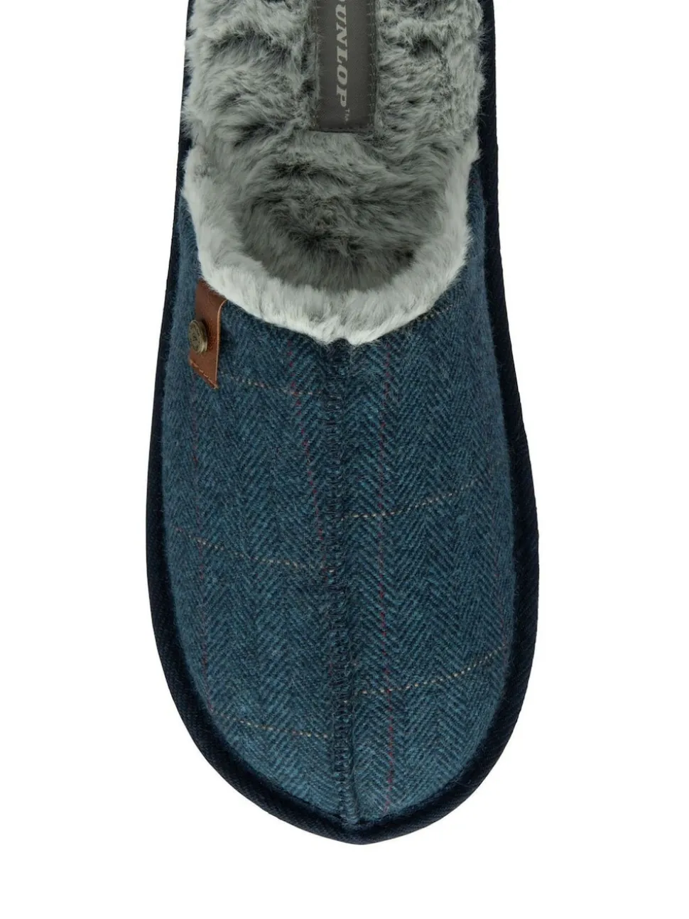Dunlop Blue Closed Toe Mens Mule Slippers