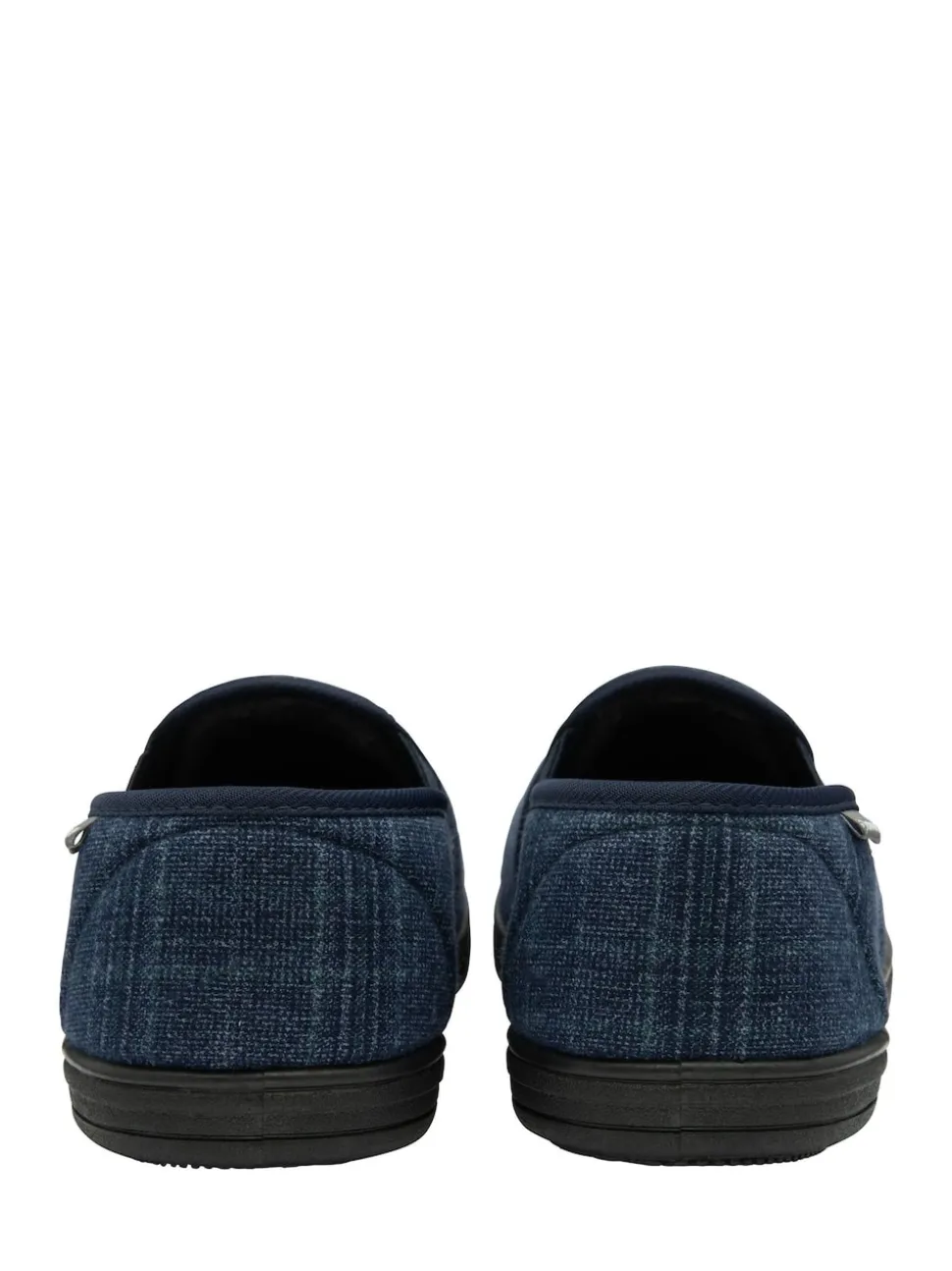 Dunlop Blue Mens Twin Gusset Full Slippers