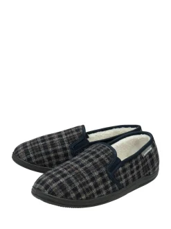 Dunlop Blue Twin Gusset Full Slippers