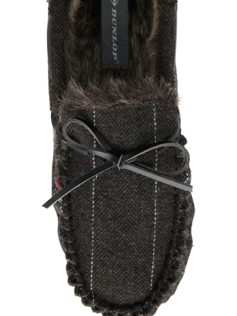 Dunlop Brown Mocassin Slippers