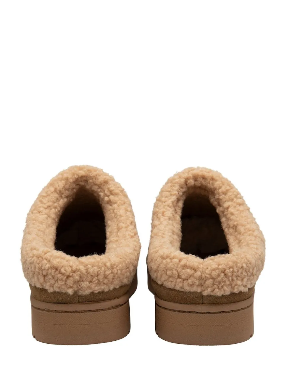 Dunlop Brown Suede Mule Slippers